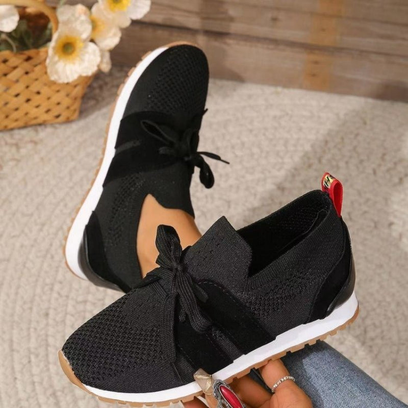 Women's ergonomic orthopedic sneakers for all-day comfort, providing foot support & pain relief for walking.