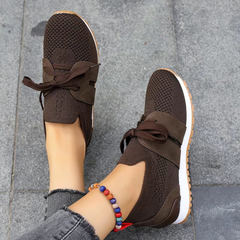 Comfortable women's orthopedic sneakers designed for pain relief & ergonomic foot support during walking & casual wear.