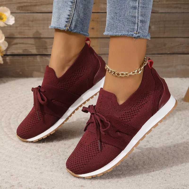 Healthy women's ergonomic sneakers for optimal foot support, pain relief, and all-day comfort for walking.