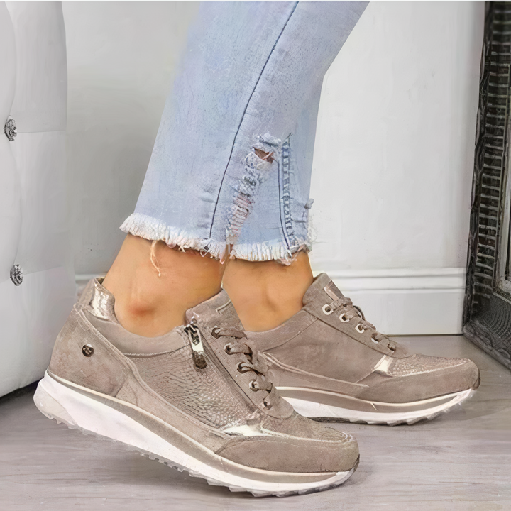 Women's ergonomic running shoes, Sophia model, offering ultimate comfort and support for daily wear & active lifestyles.