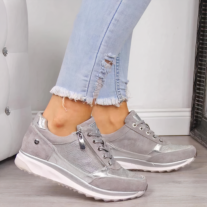 Sophia women's athletic sneakers with ergonomic design, providing superior posture support for running & training.