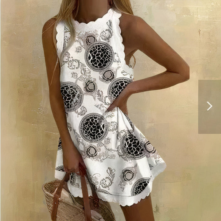 Women's Eva Summer Dress in a vibrant color, offering refreshing style for sunny outings.