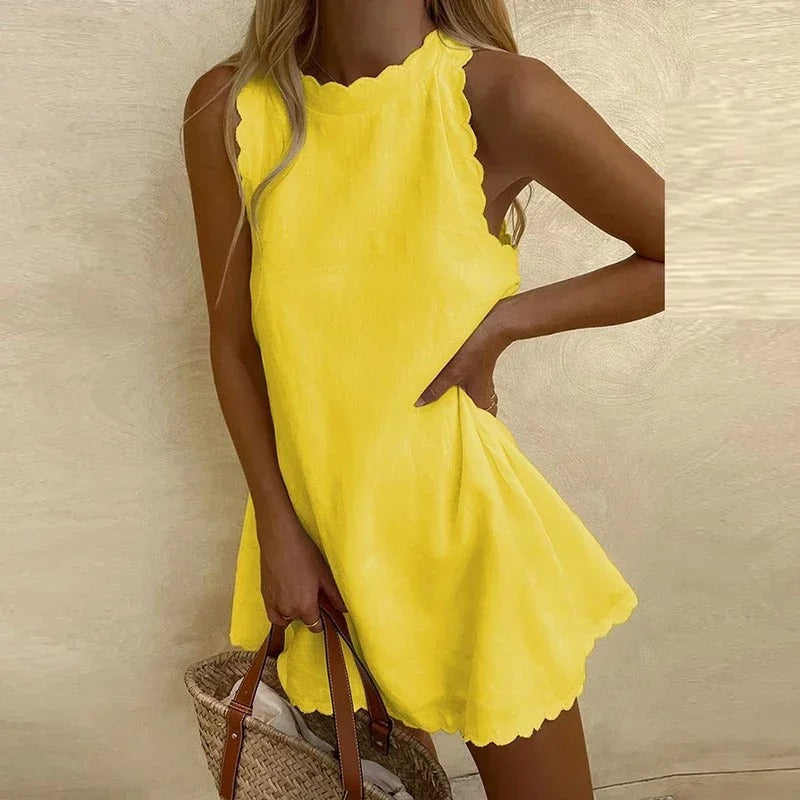 Flowy Eva Summer Dress, a comfortable choice for women's elegant casual wear.