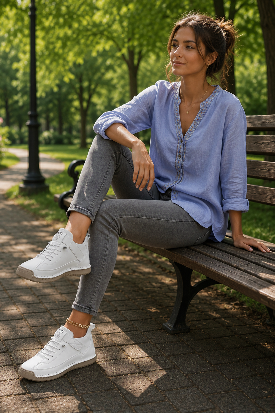 Women's Everyday Comfort Casual Sneakers. Lightweight, stylish, and versatile for walking & travel.