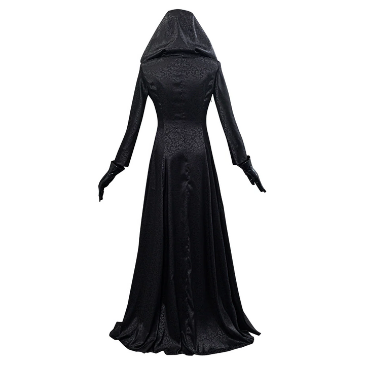 Vampire Lady women's cosplay costume, inspired by Evil Village, ideal for Halloween, dress-up, & fantasy events.