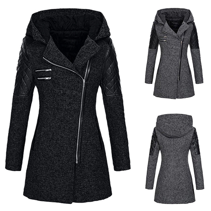 Women's long hooded winter coat, extra warm and cozy outerwear for ultimate cold weather comfort.
