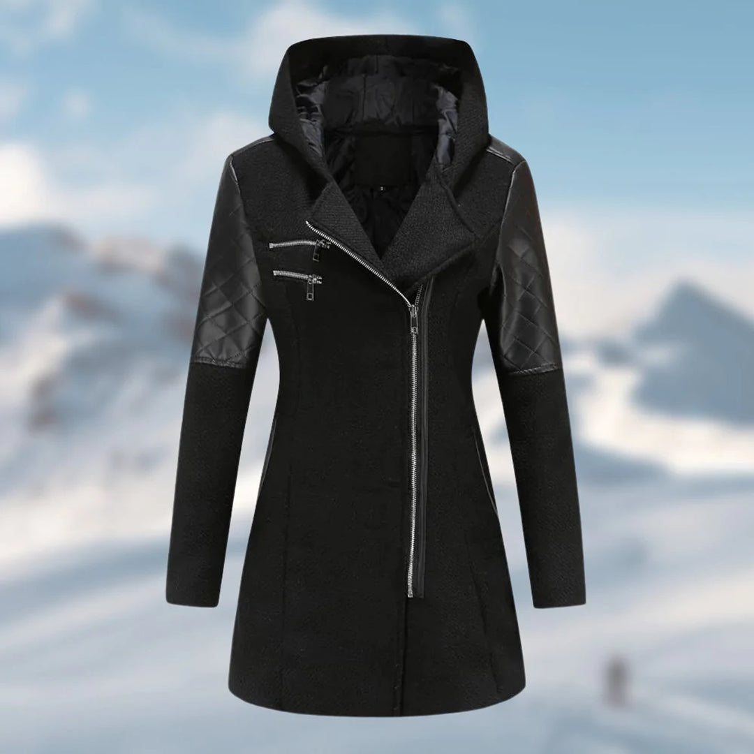 Women's stylish extra warm long winter coat, perfect for staying cozy and protected in extreme cold.