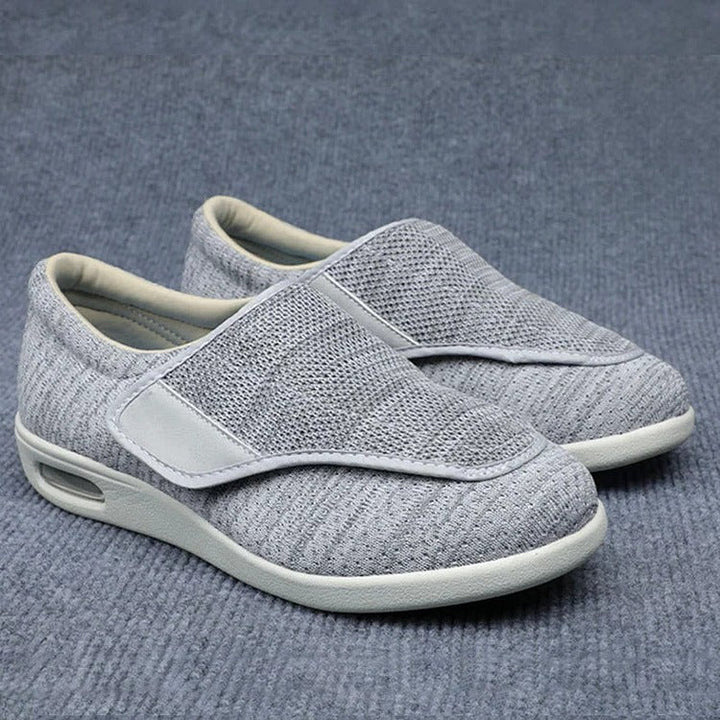Women's wide shoes with arch support & deep toe box for swollen feet. Comfort footwear, great for diabetic care.