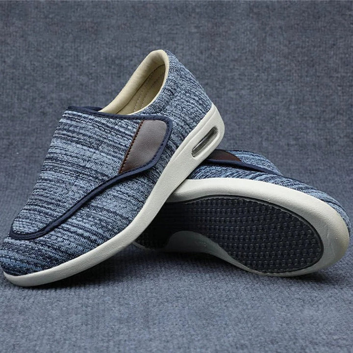 Diabetic friendly women's wide comfort shoes for swollen feet. Orthopedic design with adjustable velcro & arch support.