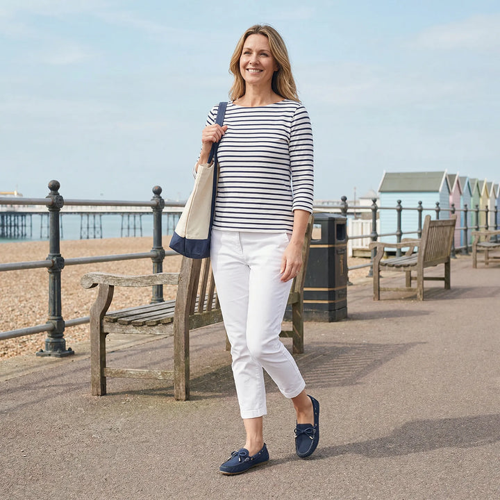 Comfortable women's wide fit loafers, perfect for casual everyday wear with memory foam.