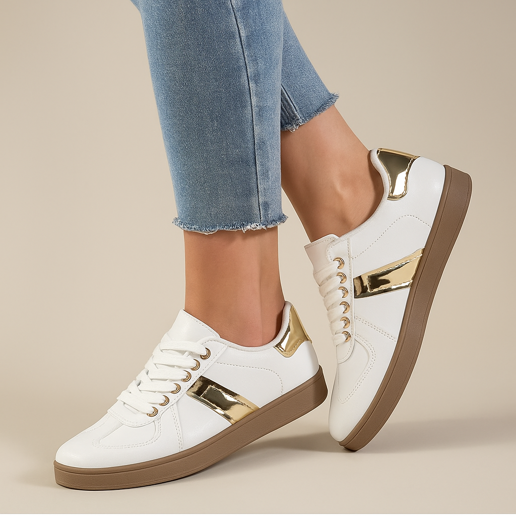 Women's fashion comfort sneakers for everyday wear, featuring a stylish modern design and athletic support.