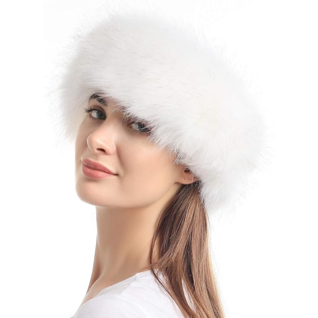 Chic Olga faux fur headband, a must-have winter accessory for cold weather