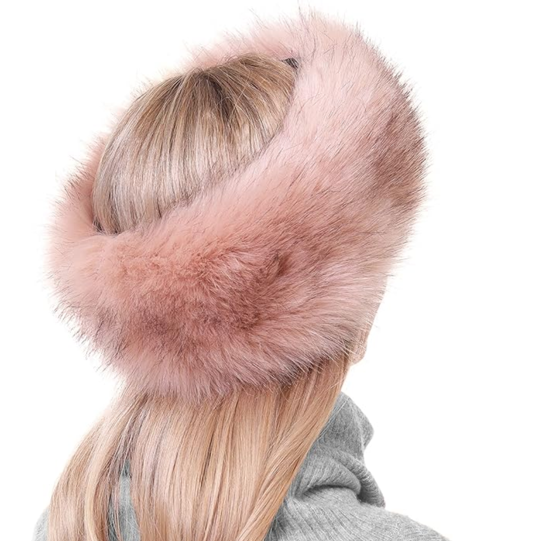 Soft faux fur headband, Olga, for women, offering cozy warmth and trendy style