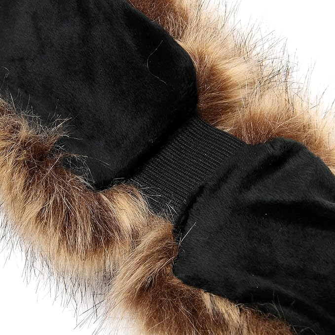 Fashion-forward Olga faux fur headband, provides warmth and a chic winter look