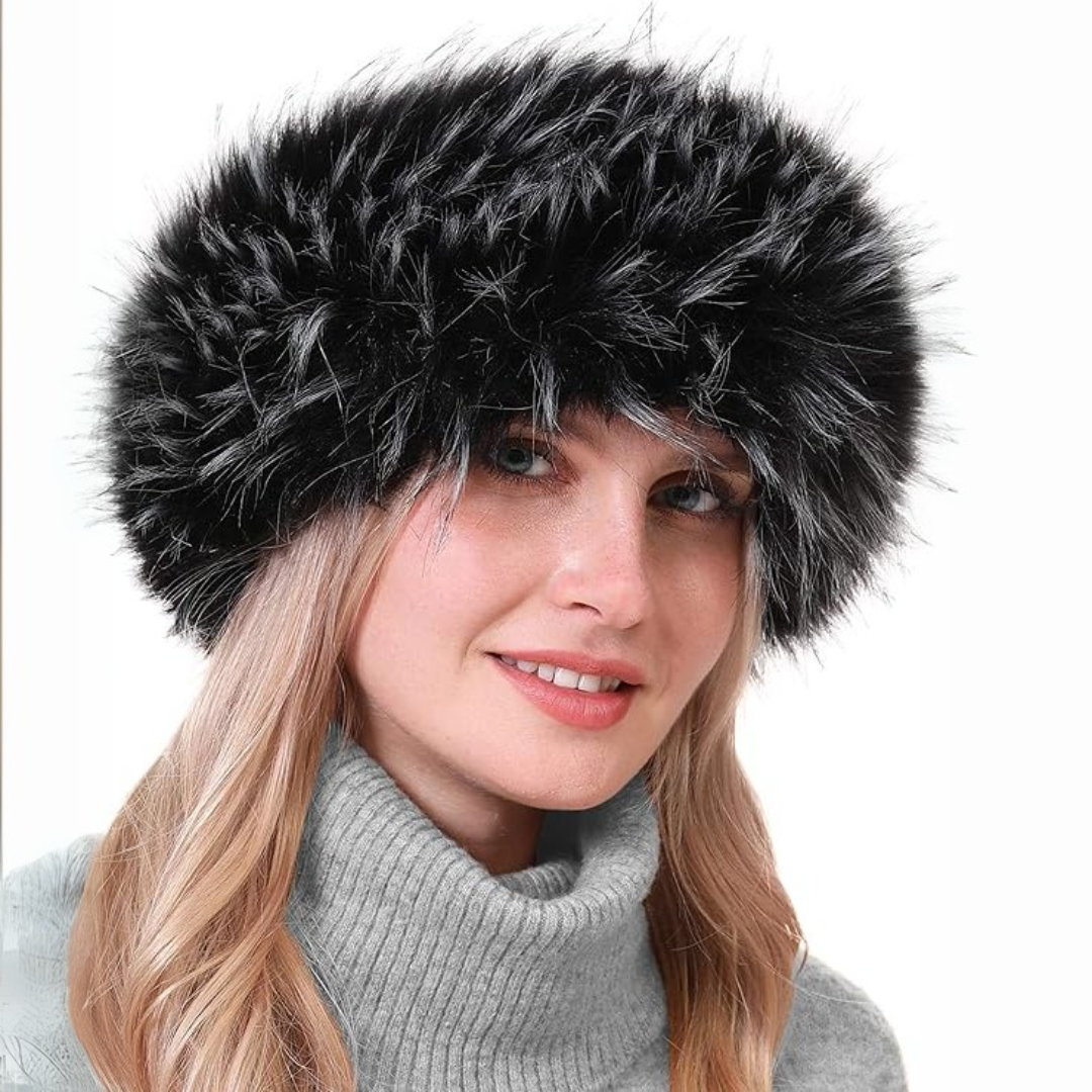 Women's Olga faux fur headband, an elegant and warm winter fashion accessory