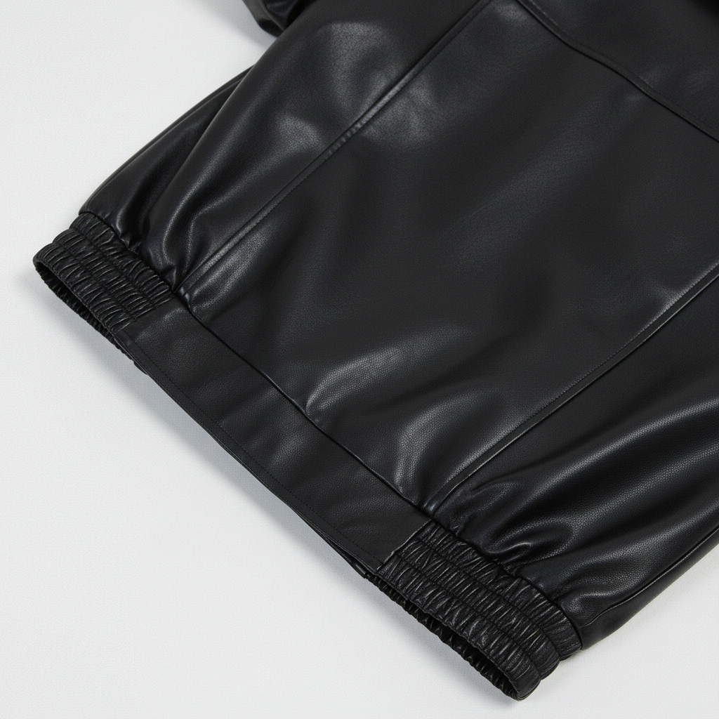 Stella women's motorcycle-style jacket in black faux leather, an urban fashion outerwear piece