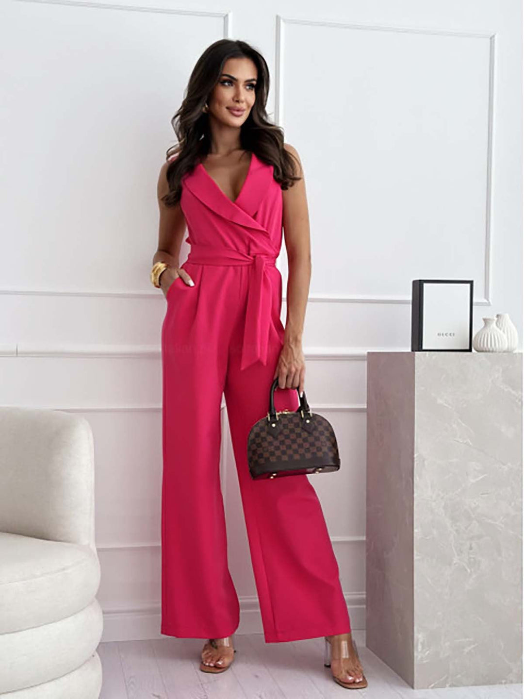 Women's figure-hugging stretch jumpsuit for ultimate comfort, versatile style, and a chic silhouette.