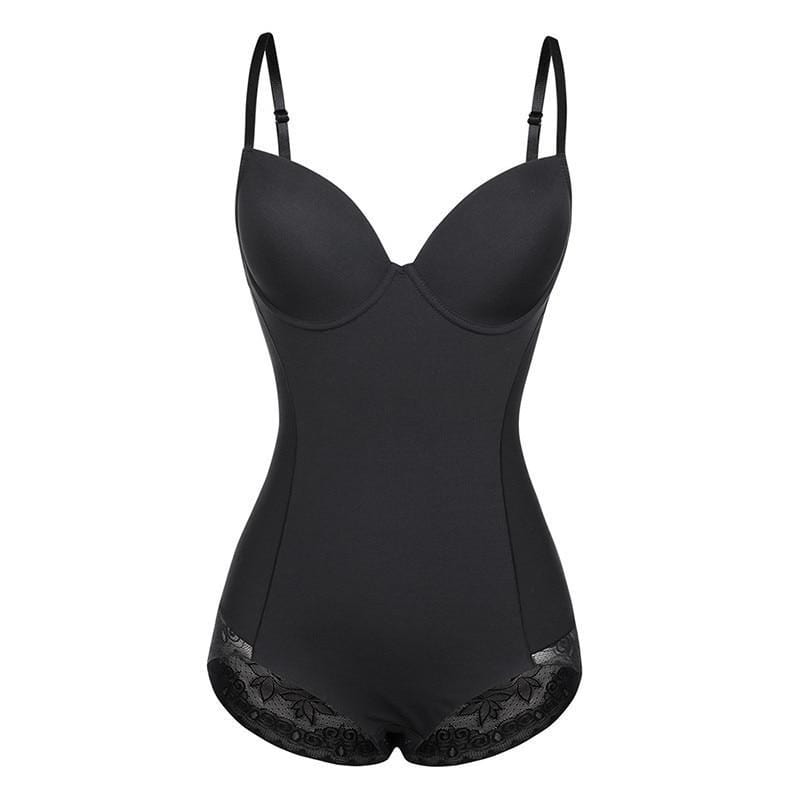 Women's firm control shaping bodysuit, strong corrective body shaper for slimming tummy & buttock lift.