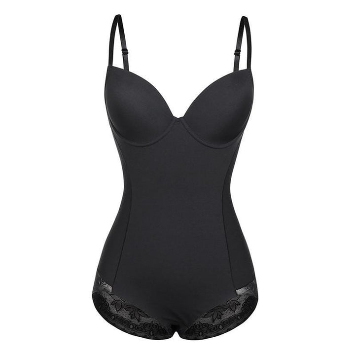 Women's firm control shaping bodysuit, strong corrective body shaper for slimming tummy & buttock lift.