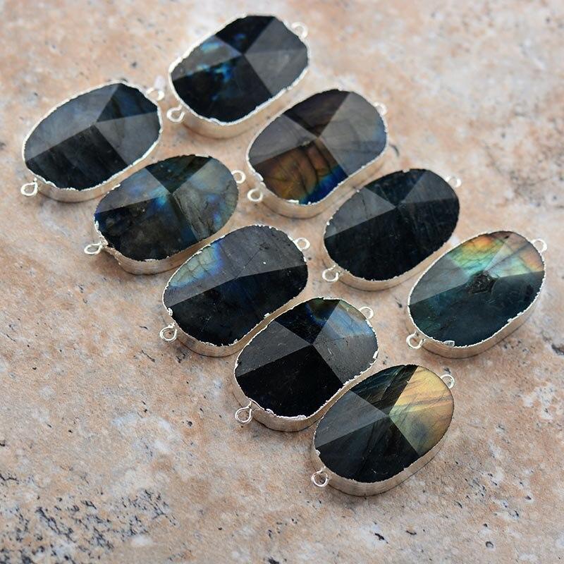 Handmade five-row labradorite wrap bracelet for women, showcasing shimmery gemstone and boho charm