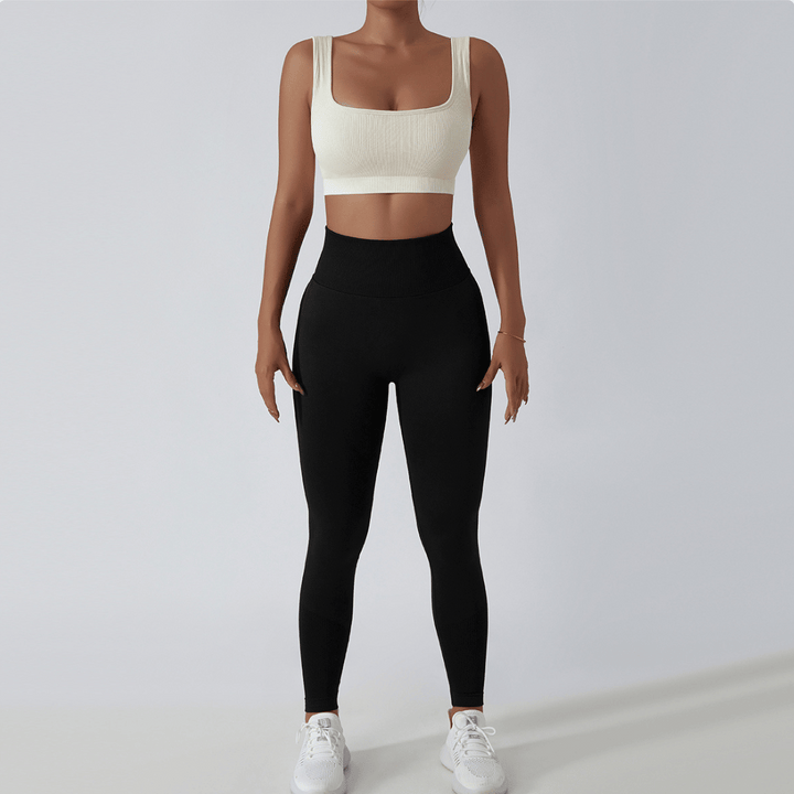 Sculpting high waist women's leggings, offering compression & comfort for fitness & yoga.