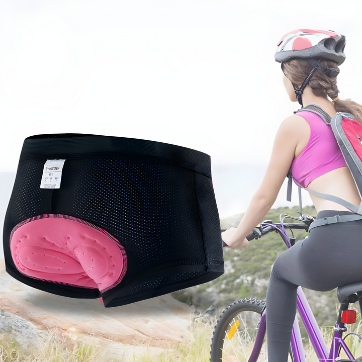 FlexiComfort women's padded cycling shorts, premium athletic apparel for serious cyclists.
