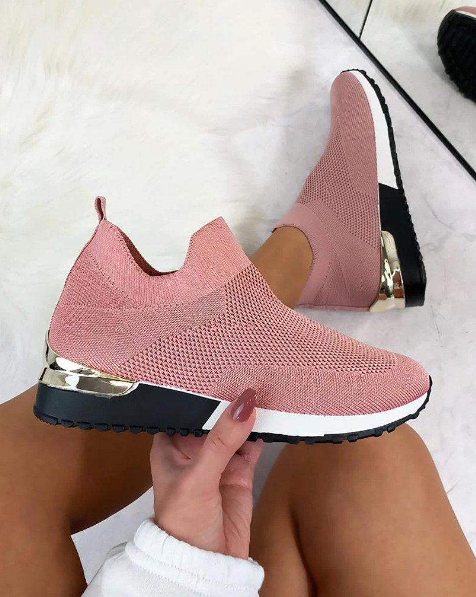 Stylish women's FlexiStep slip-on sneakers. Comfortable, versatile & lightweight daily wear athleisure shoes.