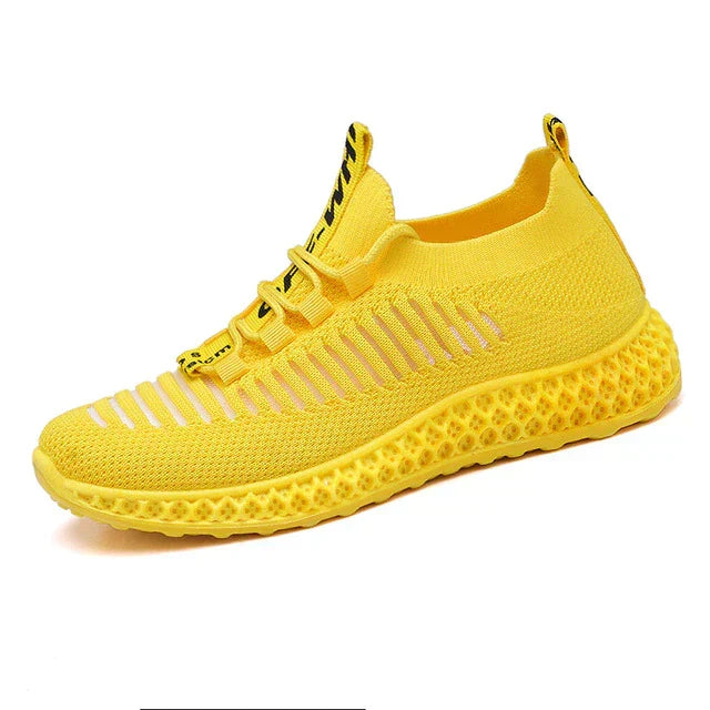Women's sports walking shoes with ultra-cushioned sole, ideal for active everyday comfort.