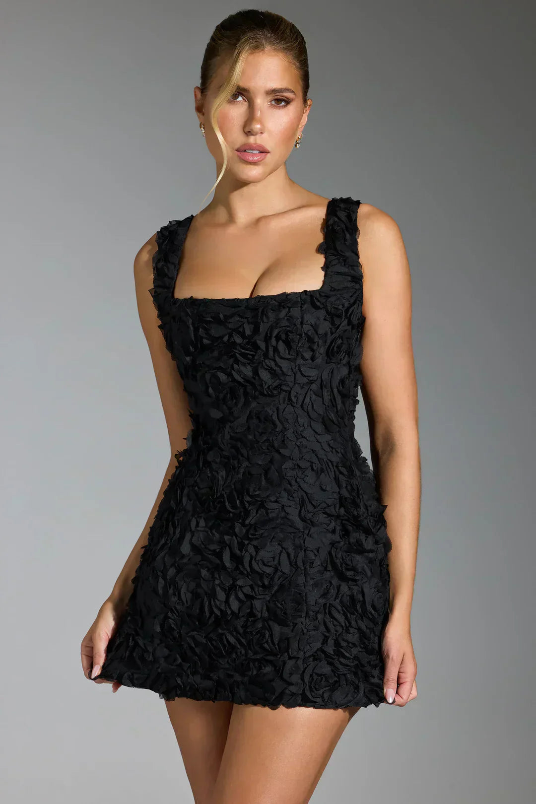 Party-ready floral corset mini dress for women, perfect for making a statement