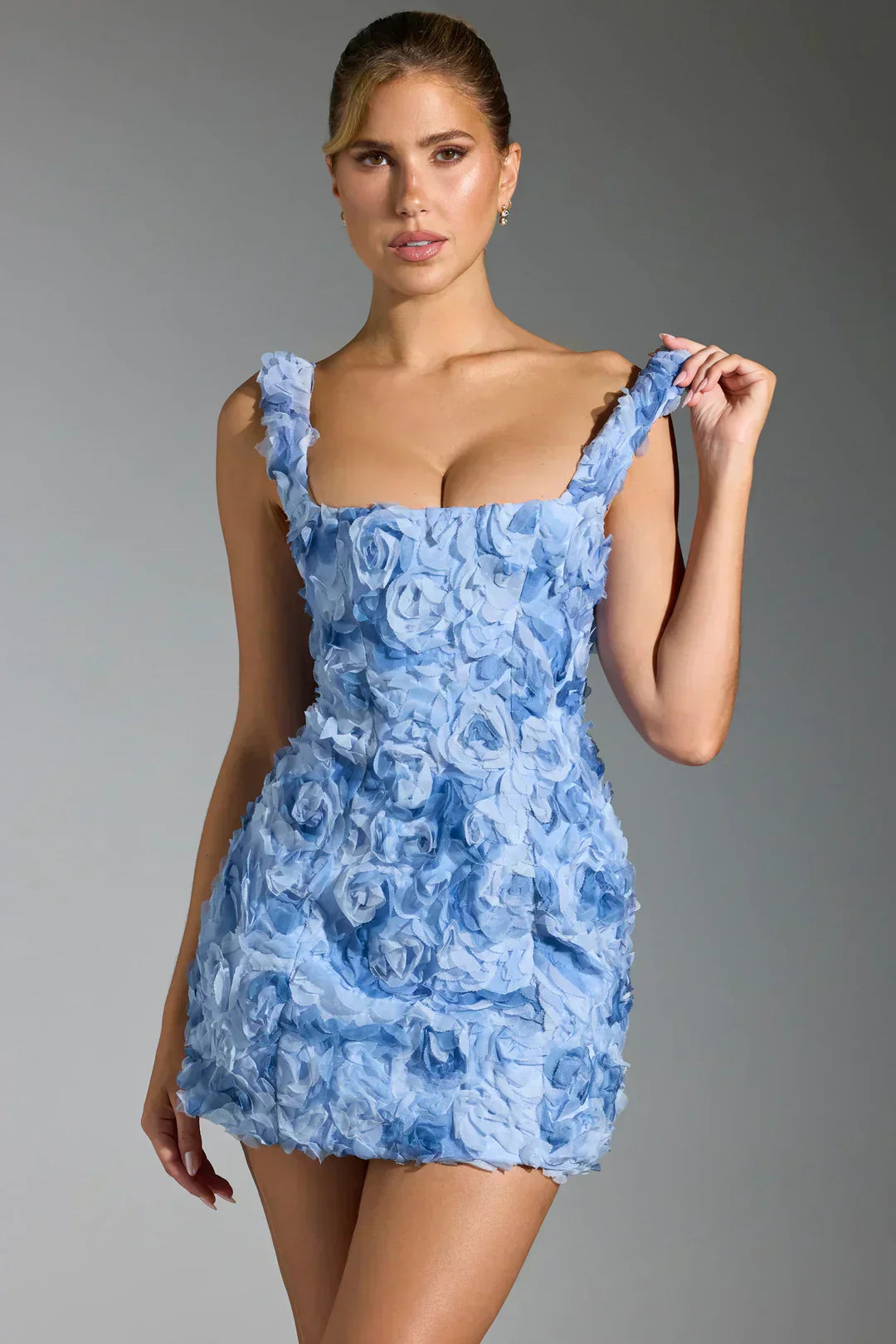 Women's party floral corset mini dress, short, vibrant, and effortlessly stylish