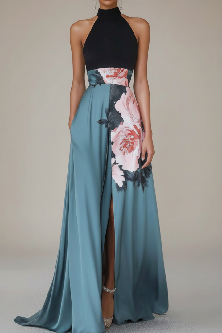 Lightweight women's summer maxi dress with beautiful floral pattern, great for day to evening wear.