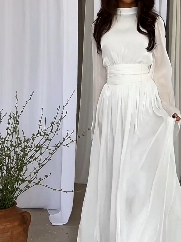Comfortable ladies' flowy maxi dress with an imaginative design, ideal for beachwear, parties, or everyday comfort.