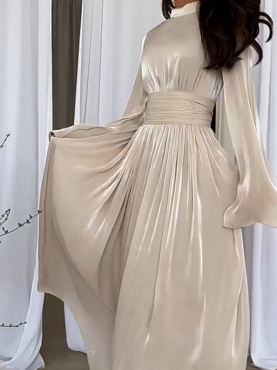 Stylish women's fashion maxi dress with an imaginative pattern, offering a comfortable and chic look for any occasion.