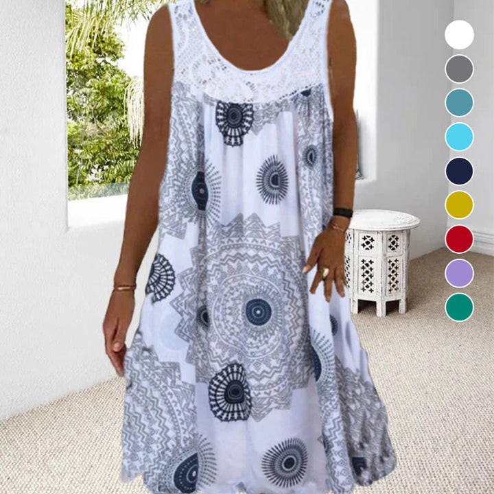 Chic sleeveless summer dress for women, featuring a relaxed and airy fit for ultimate comfort.
