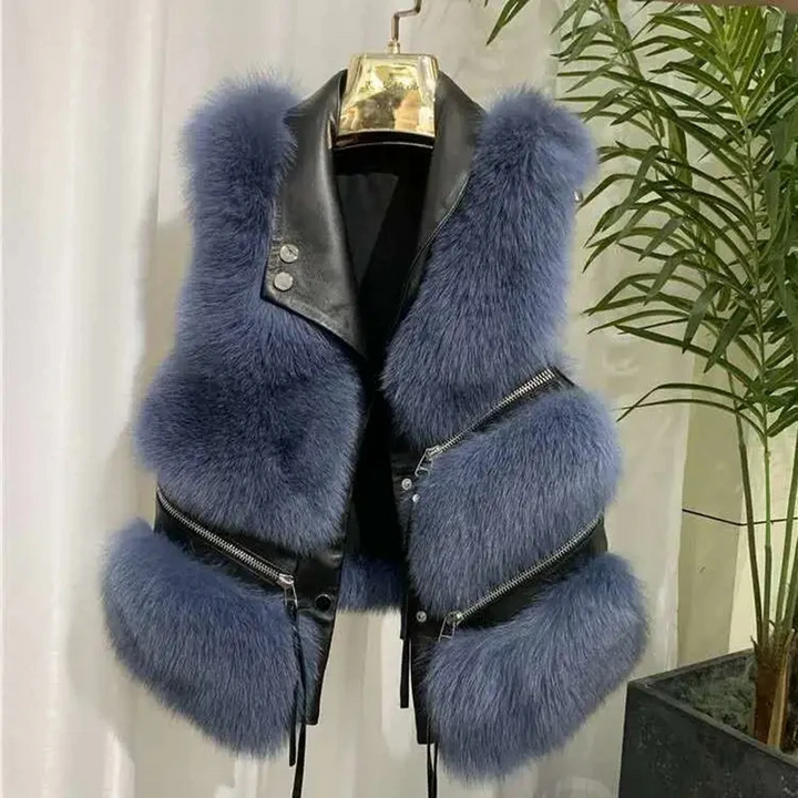 Women's fluffy vest, a cozy & stylish layering piece for winter chic fashion and effortless style.