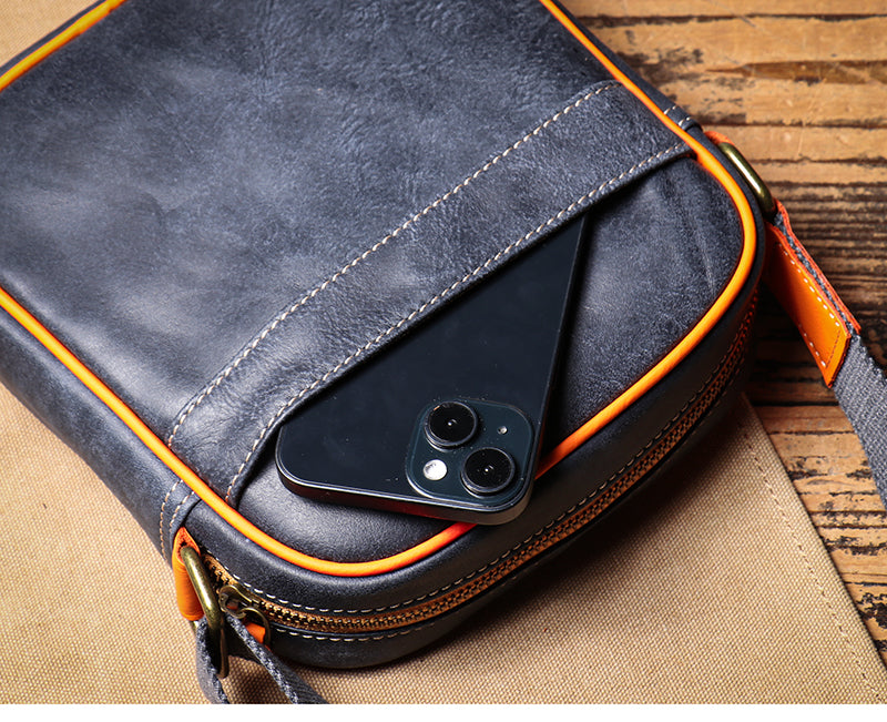 Premium genuine leather crossbody bag for women, offering lasting style and a functional adjustable strap.