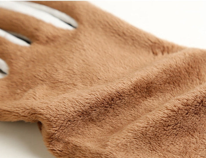 Premium women's genuine leather driving and winter gloves, wrist length, combining style & function.