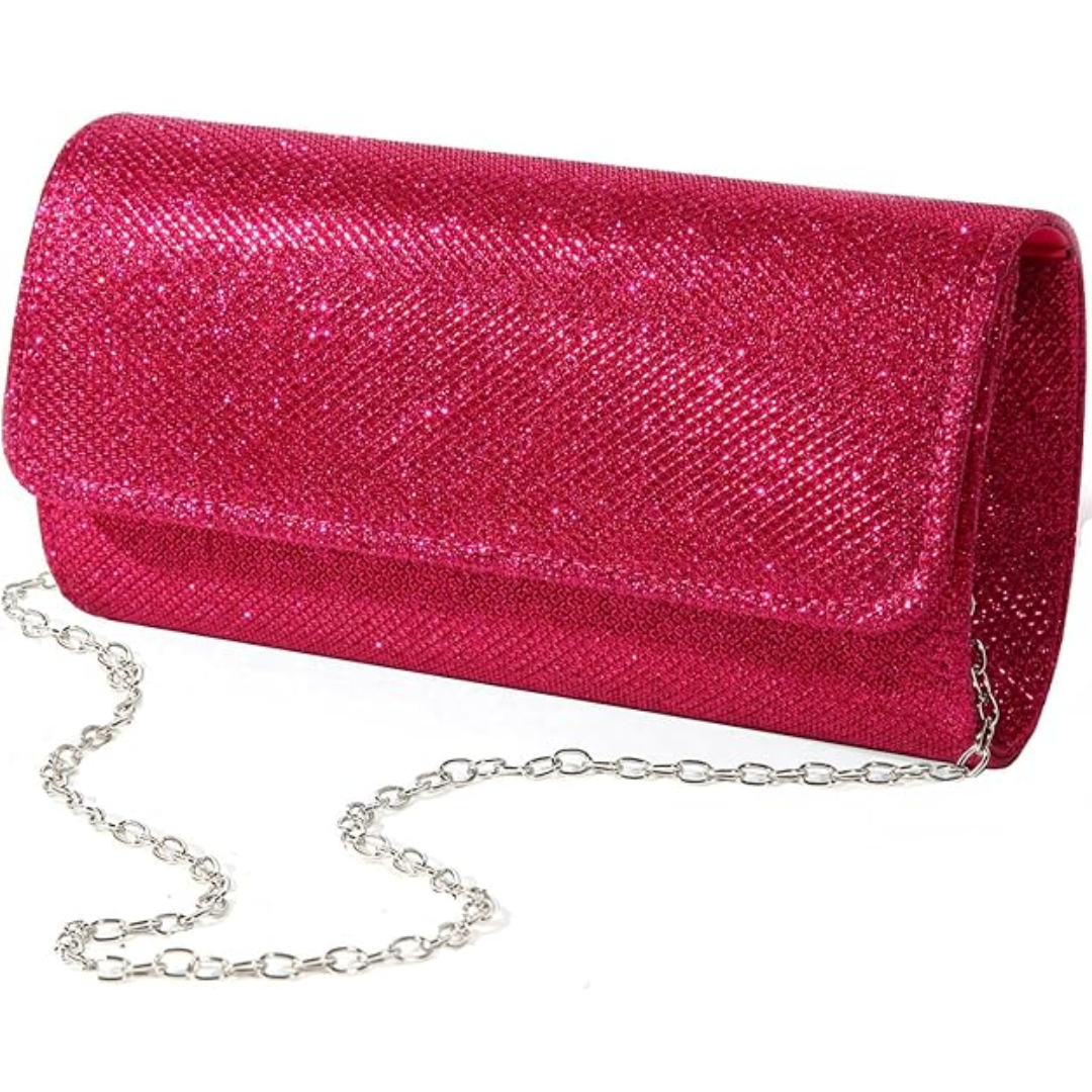 Ramona glitter clutch evening bag, perfect women's accessory for party or formal events