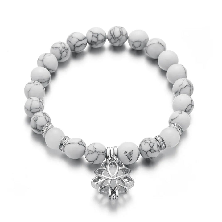 Fashionable women's luminous lotus bracelet, glowing charm jewelry accessory.