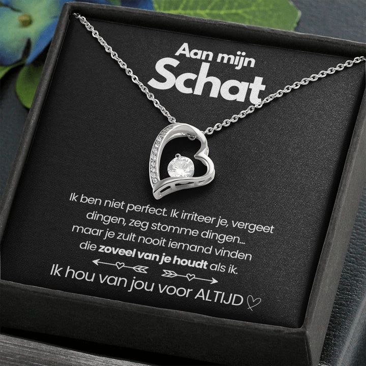 Classic gold finish heart zirconia pendant necklace for women. Versatile and chic jewelry.