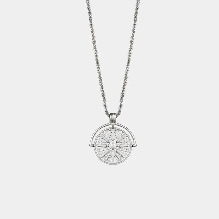 Gold sun pendant necklace, radiant design, women's hypoallergenic jewelry.