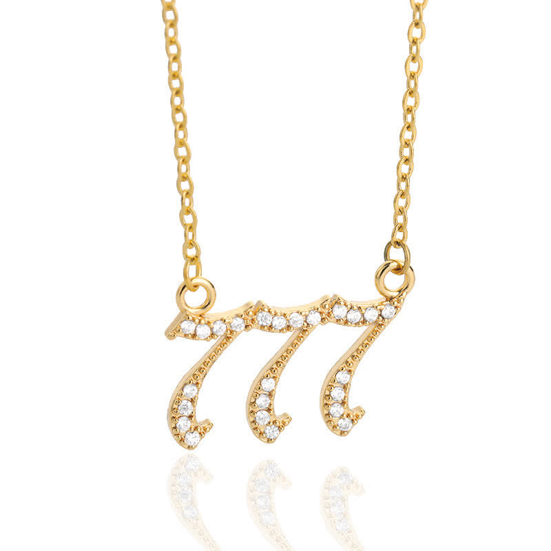 Women's stainless steel angel numbers necklace, a stylish protection pendant.
