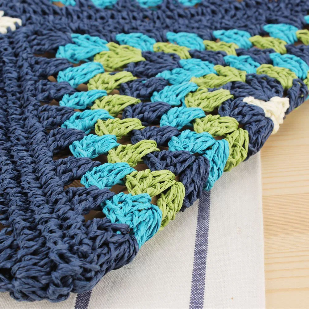 Hand-crocheted women's boho tote, a fashionable shoulder bag for casual summer style.
