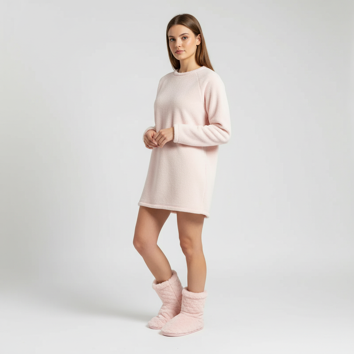 Luxurious plush high-cut slippers, women's warm comfort shoes for winter
