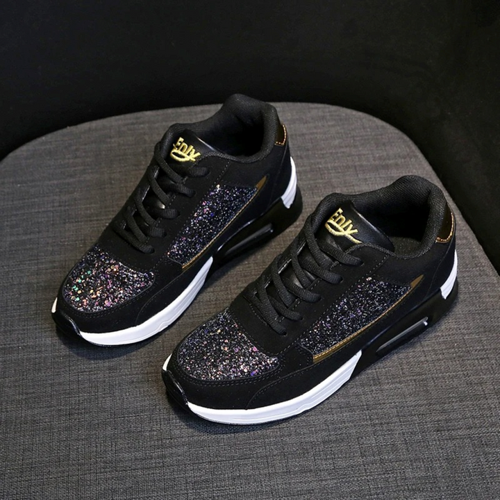 Women's high-top orthopedic comfort sneakers, ideal for walking & arch support.