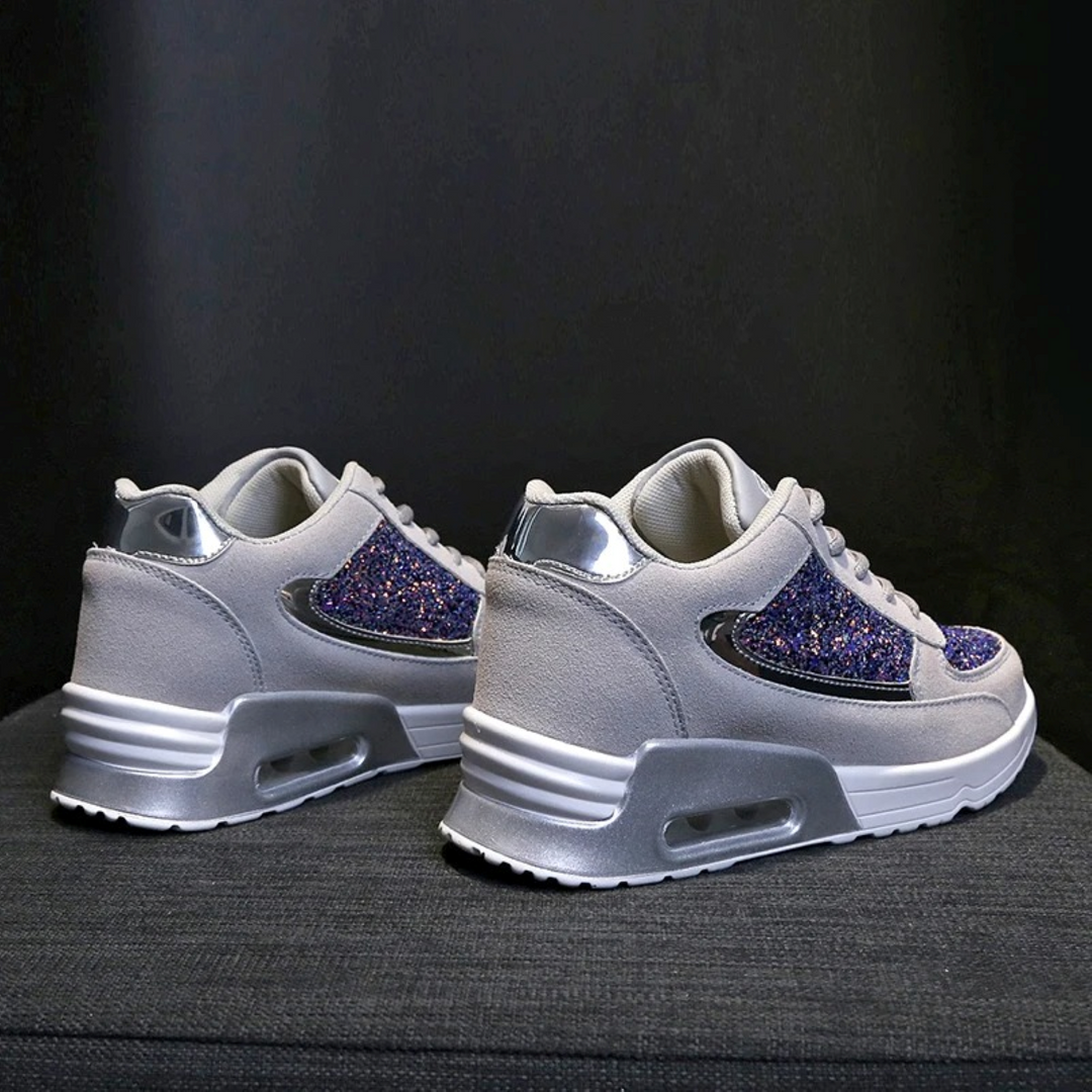 Comfortable high-top orthopedic sneakers for women, providing supportive and stylish footwear.