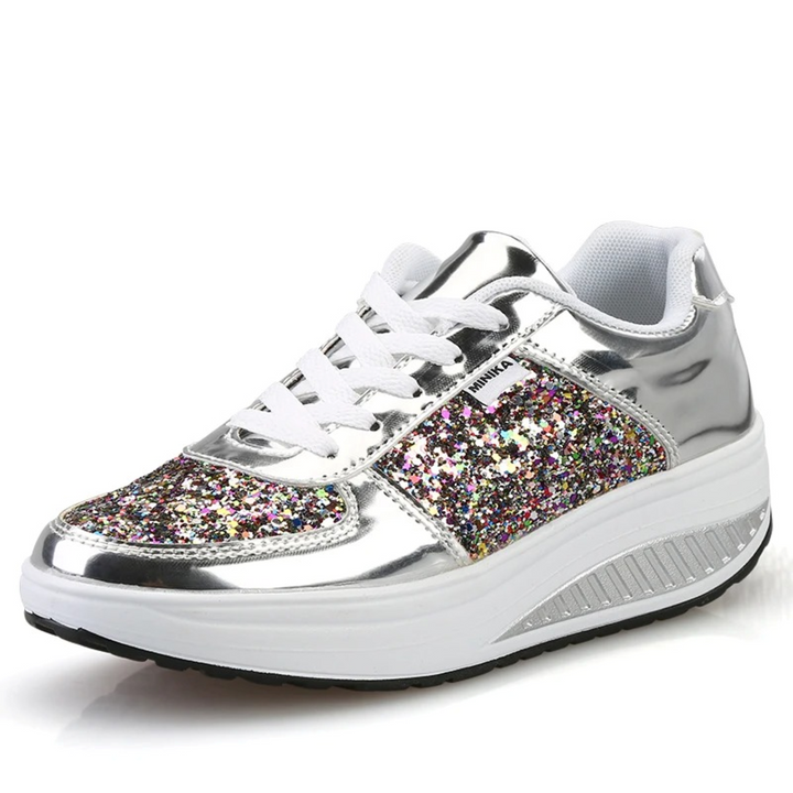Premium women's high-top orthopedic comfort sneakers, offering essential arch and ankle support.