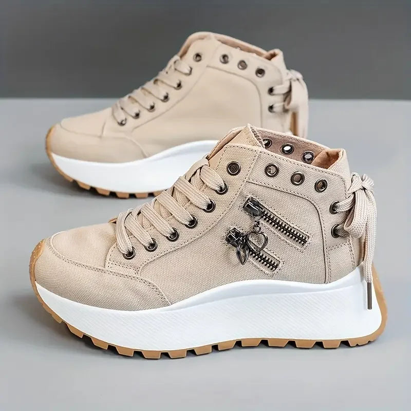 Women's high-top fashion sneakers, perfect for streetwear and adding urban edge.