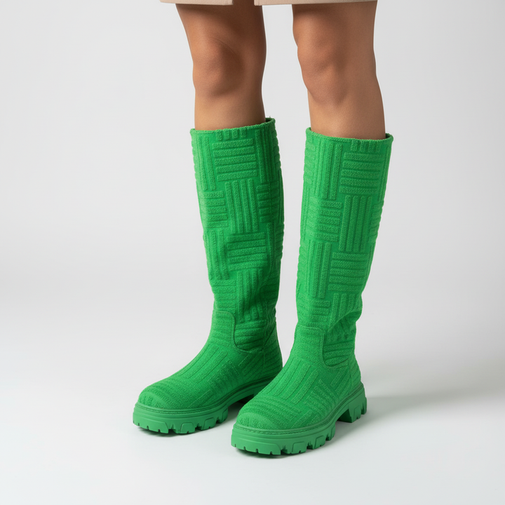 Elegant women's high-top warm boots, Helena, designed for optimal comfort and winter protection