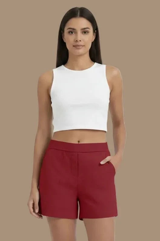 Athletic women's high waist shorts for outdoor activities, workouts, and active leisure. Durable and comfortable.